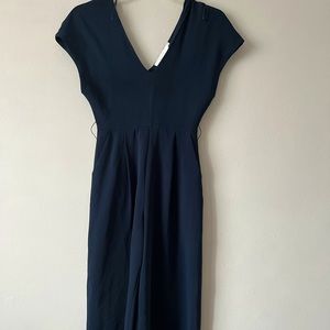 Stylish NWOT Navy Palazzo V neck Jumpsuit